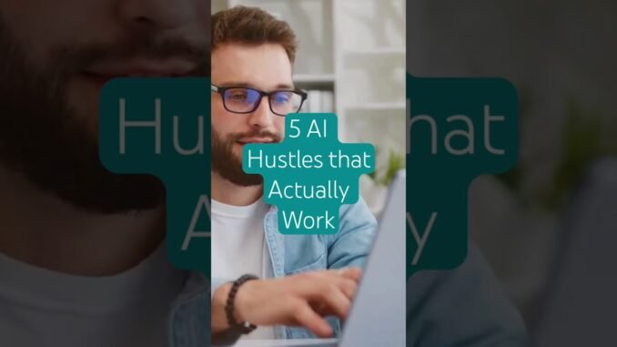 📈 I tested 20 AI hustles: these 5 make sense for beginners in 2026💲 #aitools #smallbusiness