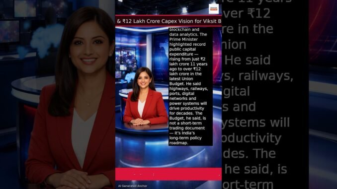 India on“Reform Express”:PM Modi Pushes AI, Blockchain,₹12 Lakh Crore Capex Vision for Viksit Bharat