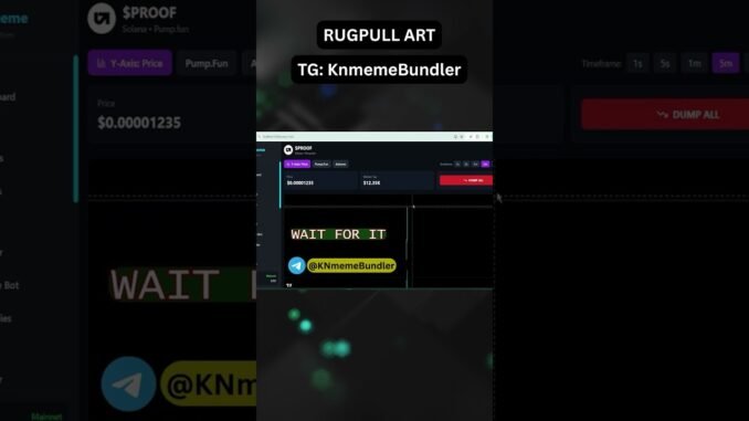 Live Pumpfun Meme Coin Rug Pull