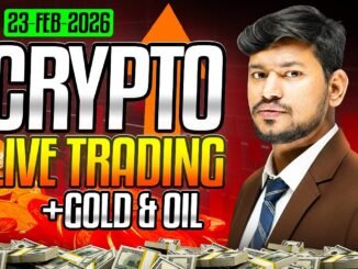 Live Trading : Crypto and Gold  | 23 FEB  - IITian Trader #cryptotrading