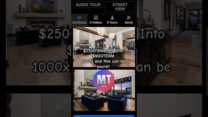 $MIDTERM on Solana. 1000x potential. #cryptocurrency #midterms2026 #election #realestate