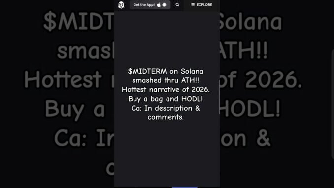 $MIDTERM on Solana. 2026 U.S. Midterms are upon us. Buy & HODL!! #cryptocurrency #solana #crypto