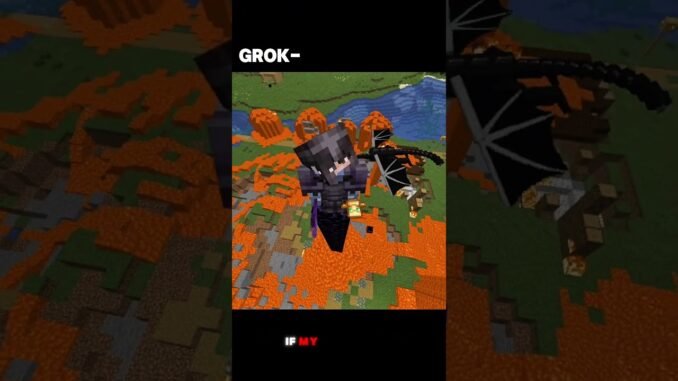 Minecraft Grok AI Vs Chat Gpt #minecraft #shorts #ai