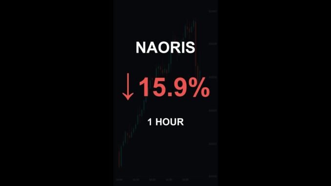 NAORIS is down 15.9% in 1 hour!⚡February 22, 2026 | #crypto #altcoins #shorts