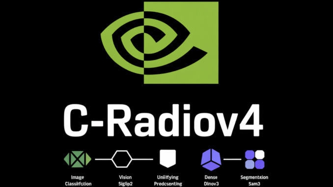 NVIDIA AI releases C-RADIOv4 vision backbone unifying SigLIP2, DINOv3, SAM3 for classification, dense prediction, segmentation workloads at scale