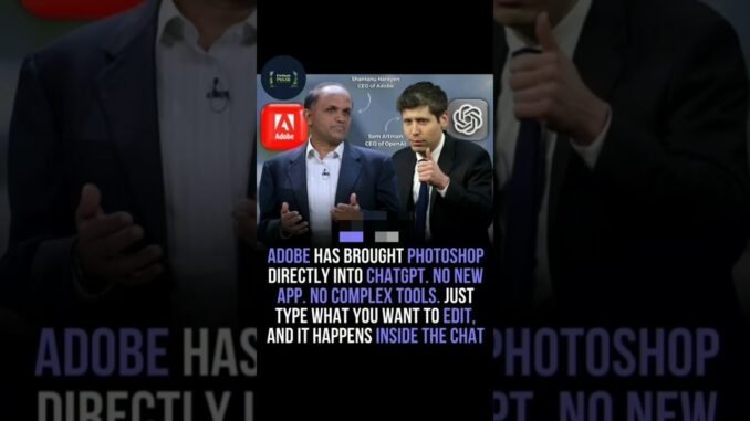 Photoshop Is Now Inside ChatGPT… This Changes Everything
