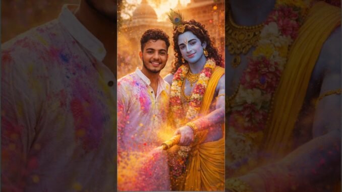 Radha Krishna Holi AI Photo Editing | Mobile Se Kaise Banaye (ChatGPT Tutorial) #radha #editing