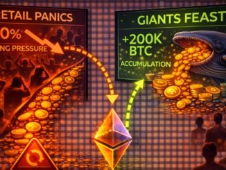 Retail Panics, Giants Feast: Whales Accumulate 200K Bitcoin Despite Selling Pressure