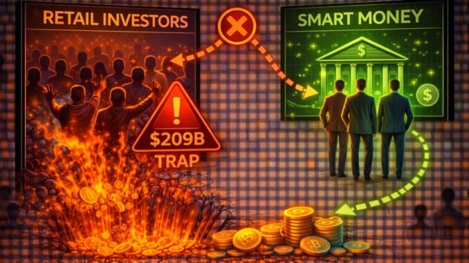 Retail’s Last Stand: The Crypto -$209B Liquidity Trap That Smart Money Refuses to Touch