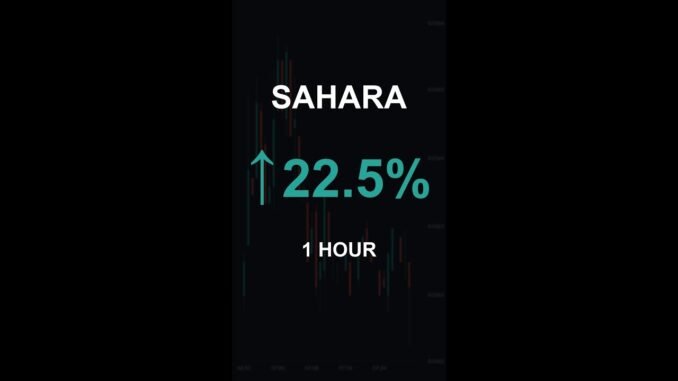 SAHARA is up 22.5% in 1 hour!⚡February 27, 2026 | #crypto #altcoins #shorts
