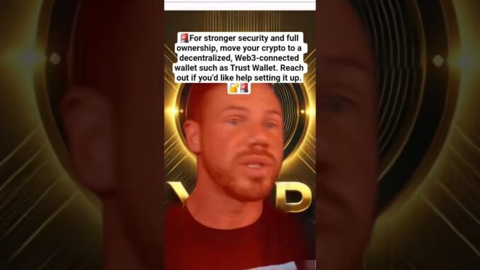 STOP Using Exchanges — Move to a Web3 Wallet Now 🔐 #cryptosecurity #digitalassets #decentralizing