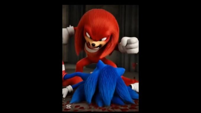 Sonic vs Knuckles (part 1) #keşfetbeniöneçıkar #ytshorts #funny #capcut #grok #ai