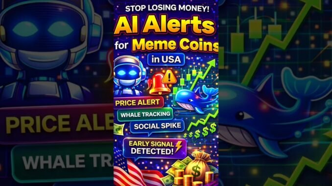 Stop Losing Money! AI Alerts for Meme Coins in USA #memecoin #pumpcoin #usashorts #uscryptonews