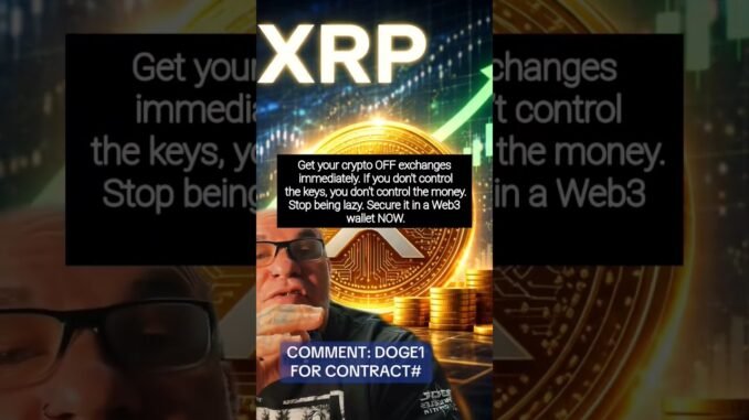 Stop being lazy. Secure it in a Web3 wallet NOW. #crypto #viral #fypシ゚viral #xrp