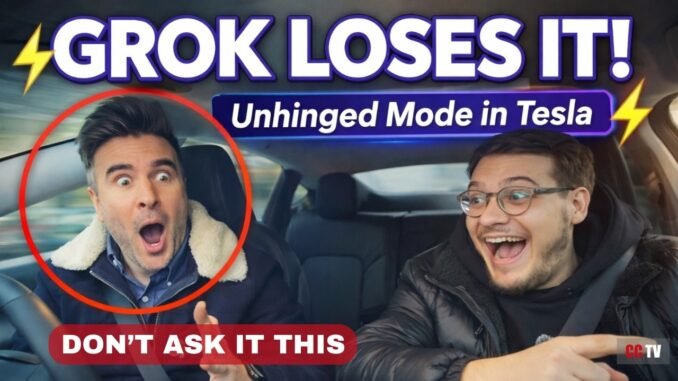TESLA’S NEW GROK AI UPDATE… HOW IS THIS EVEN LEGAL?! WTF!!!
