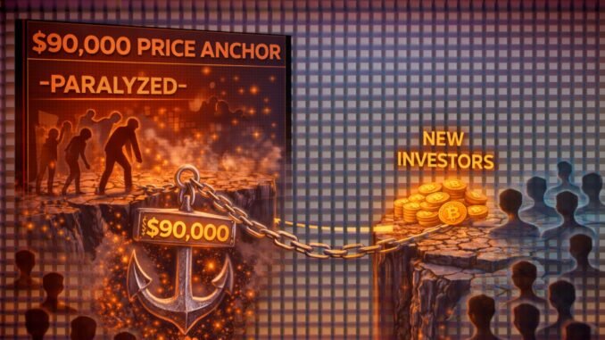 The $90,000 Anchor: Decoding The Price Gap That Is Paralyzing Bitcoin’s Newest Investor Cohort
