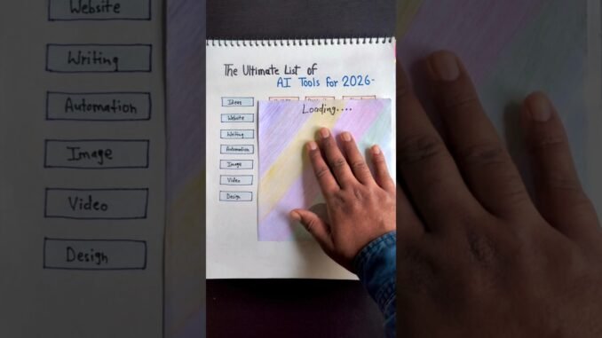 The Ultimate AI Tools List for 2026 🔥 #aitools #chatgpt