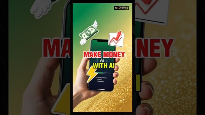This AI Can Make You Money FAST! 💰 | Beginner Friendly #ai #aivideo #aishorts