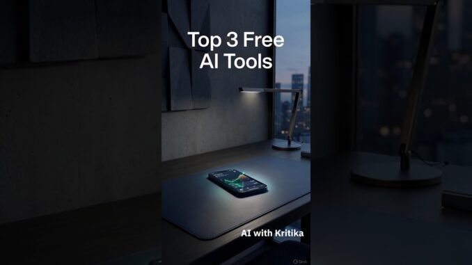 Top 3 Free AI Tools for Beginners (Mobile Se Earning 2026)