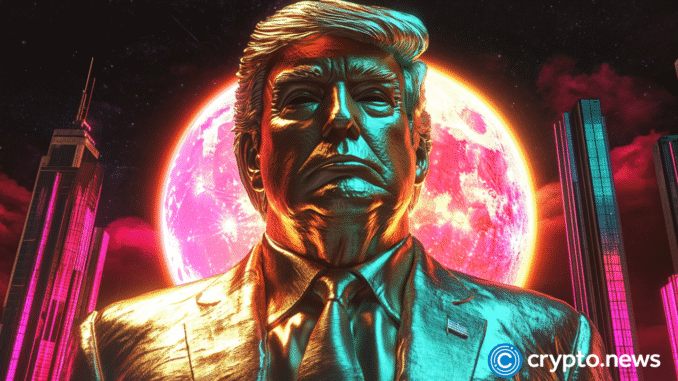 Trump MAGA statue has strange crypto backstory