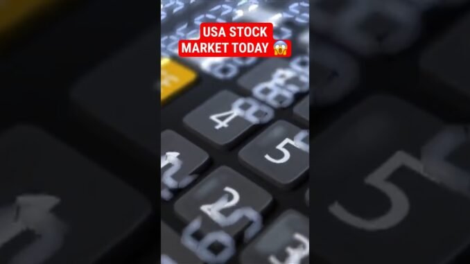 USA STOCK MARKET TODAY😱🚨 #unitedstates #usa #cryptocurrency #crypto #financenews #tesla #stockmarket