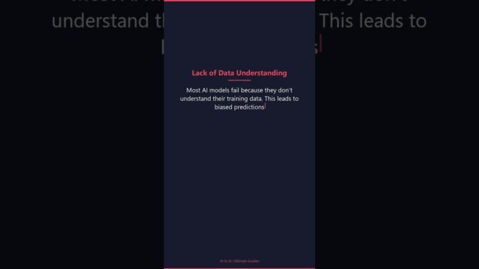 Why AI Gets It Wrong Every Time #ai #ml #fails