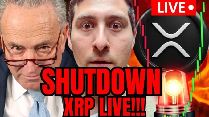 XRP SHUTDOWN CRASH LIVE NOW!! XRP PRICE WATCH
