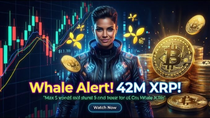 XRP Whales Stack 42M Coins Quietly Near $1.70 Critical Level (68 characters)