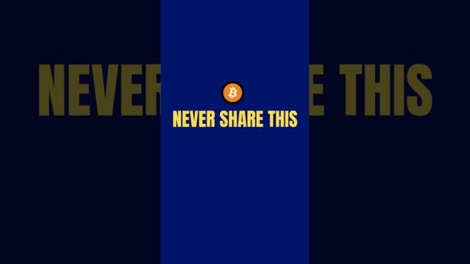 Your seed phrase is private. Always.#WalletSafety #Web3