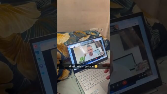 ai said relax I got you 😆 #jobinterview #ai #chatgpt #reels #shorts #reeltech