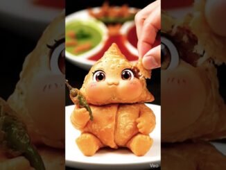 samosa eating ai video #samosa #ai #gemini #chatgpt #comedyshorts #funny #ytshorts