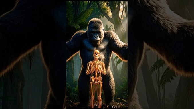 what if yoWhat if you raised by gorillas? || #skeleton #chatgpt #shorts #fypシ #youtubeshorts