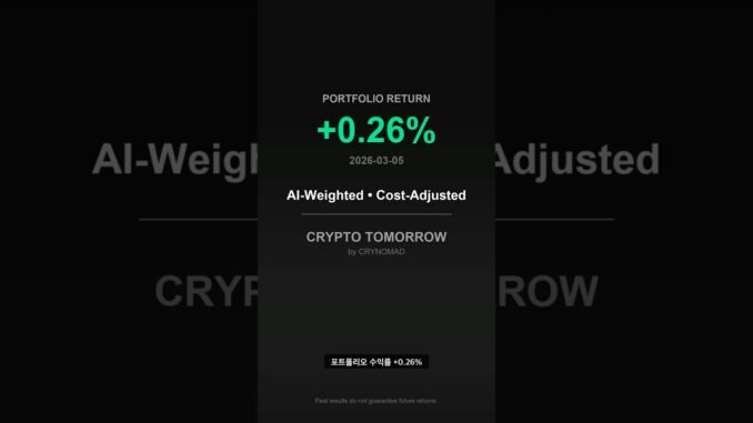 +0 26% Daily Return — AI Crypto Results📈🔥