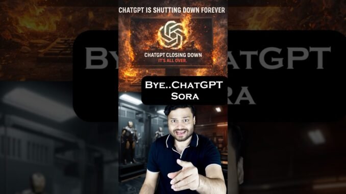 $1 Billion Business CLOSED in 1 Day! Why ChatGPT is Shutting Down Sora?  #shorts