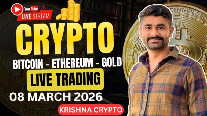 Today Live Crypto & Forex Trading | Btc Live Trading | gold Live Trading 08 march 2026 | #BTC #Gold