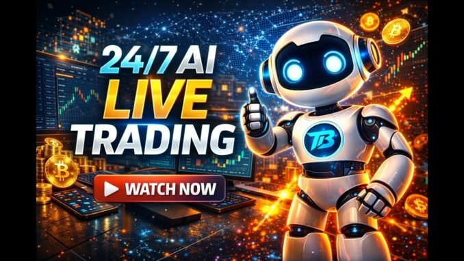🔥 24/7 Crypto Live Trading 🤖 I Built a AI Trading Bot That trades Bitcoin & Meme #Livetrading