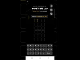 Binance Crypto WODL Answer Today | Word Of The Day | Binance AI Pro Beta Theme