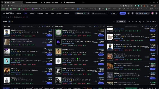 $5 to $100 #axiom  #dexscreener  #cryptocurrency