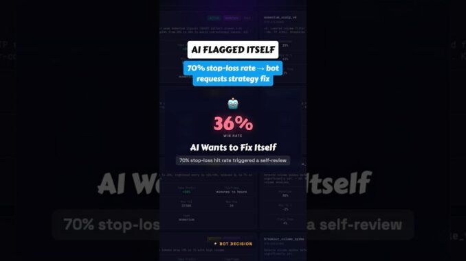 AI Flagged Its Own Strategy — Then Asked for Approval | AI Trading Bot #Shorts