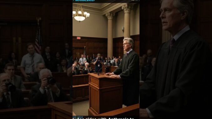 AI News: Anthropic wins injunction against Trump administration  | March 27, 2026