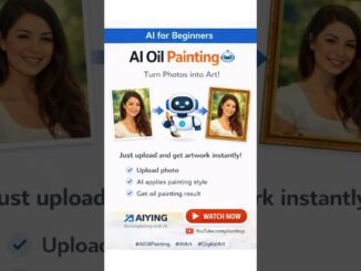 AI Oil Painting 🎨🤖 | Turn Photos into Art (Beginner Guide) #Shorts