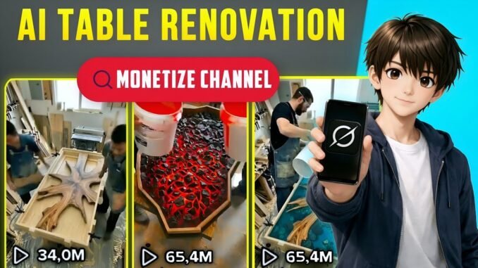 AI Table Renovation Videos Using Grok Ai | Ai se Video Kaise Banaye | Haw to make AI video short