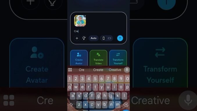 Animated AI Face Tutorial for Mobile! 📱 #AI