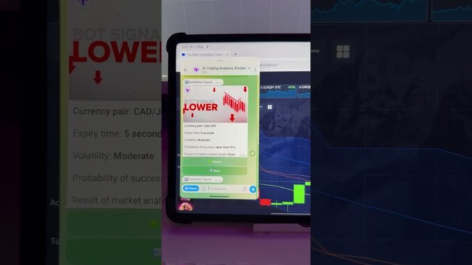 Artificial intelligence automatically trades on Pocket Option.