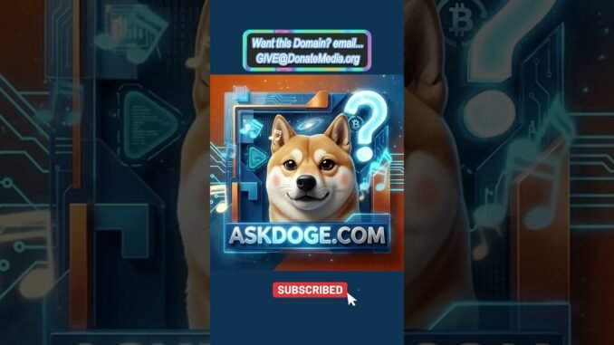 ❔AskDoge.com - Premium Doge, Dogecoin, Meme Coin Domain Name Available ♥ Non-profit DonateMedia.org