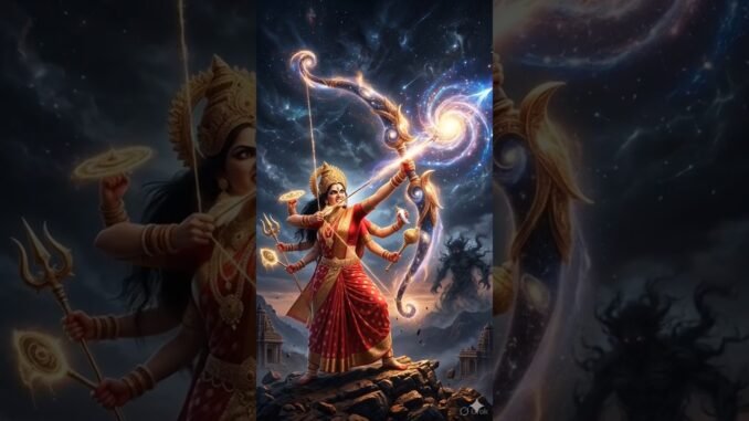 Ayigiri Nandini Cinematic AI Video | Fierce Avatars of Goddess Durga & Kali Mata 🔱 #shorts