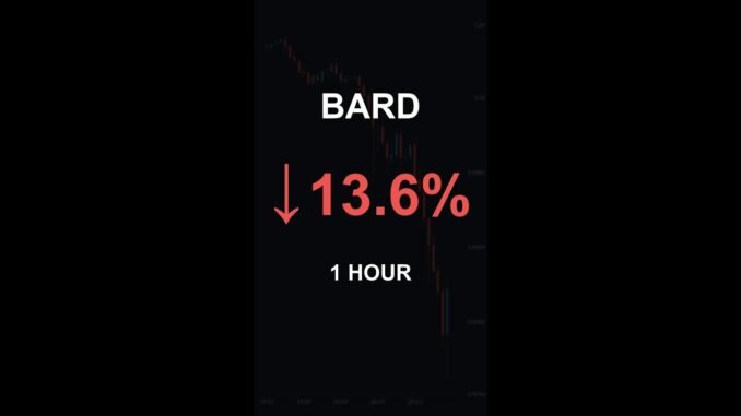 BARD is down 13.6% in 1 hour!⚡March 04, 2026 | #crypto #altcoins #shorts
