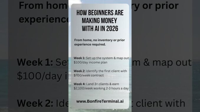 Beginners Are Making Money With AI In 2026 (Even With Zero Experience)