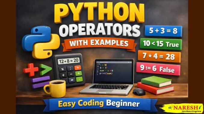 Best Python Operators with Examples: Easy Coding Beginner | Python for Beginners | AI Jobs 2026.
