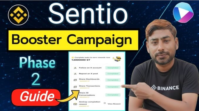 Binance Sentio Booster Program Phase 1 | Step by step Complete guide